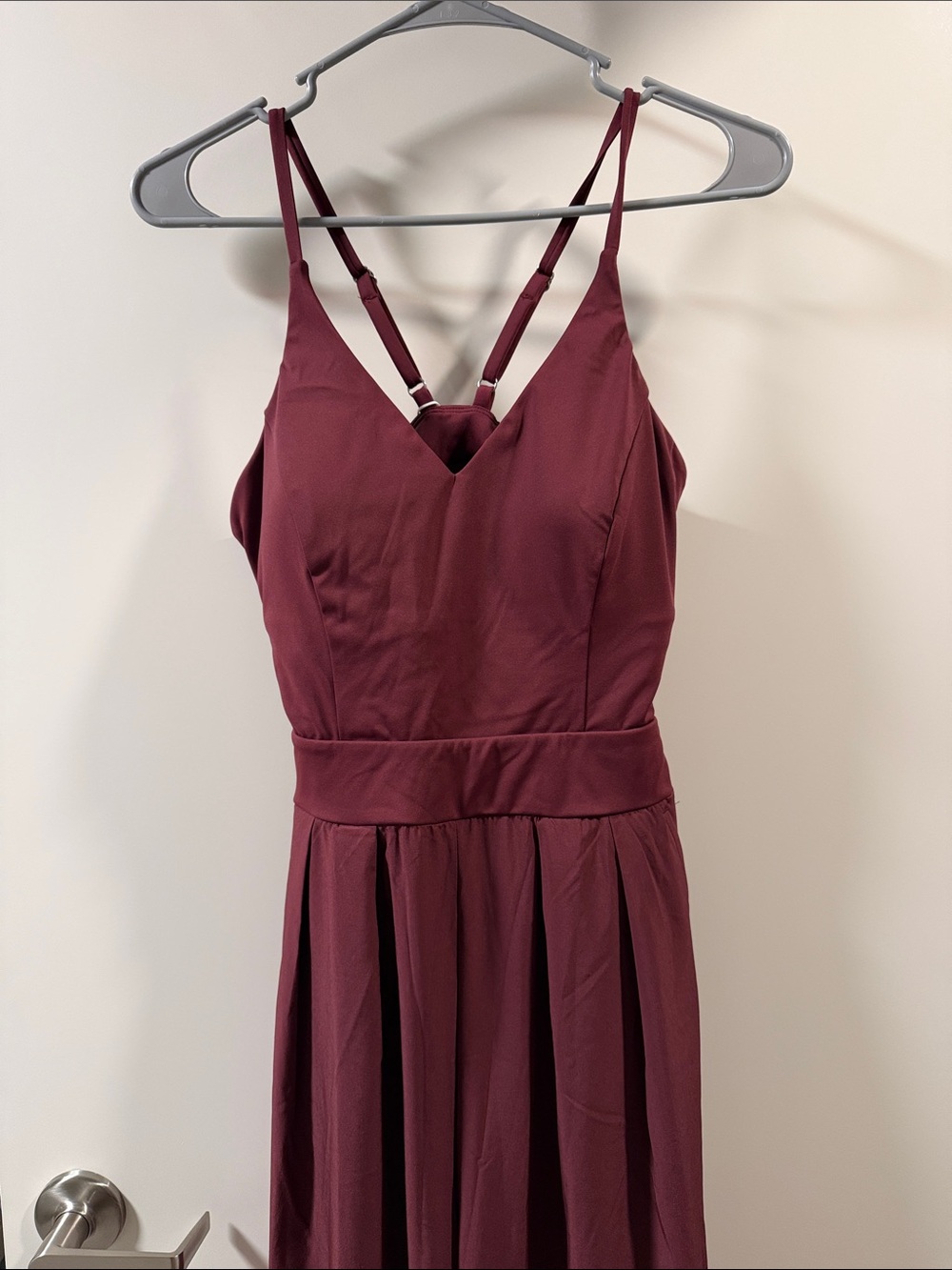 HALARA Burgundy jumpsuit